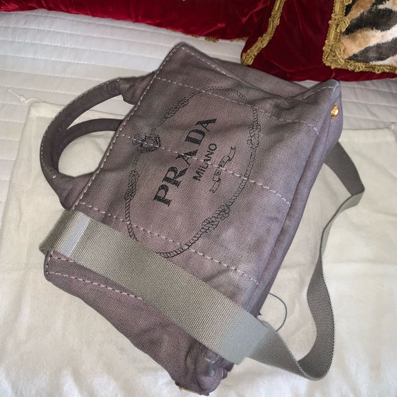 Authentic Prada canepa 2 way bag - Picture 6 of 15